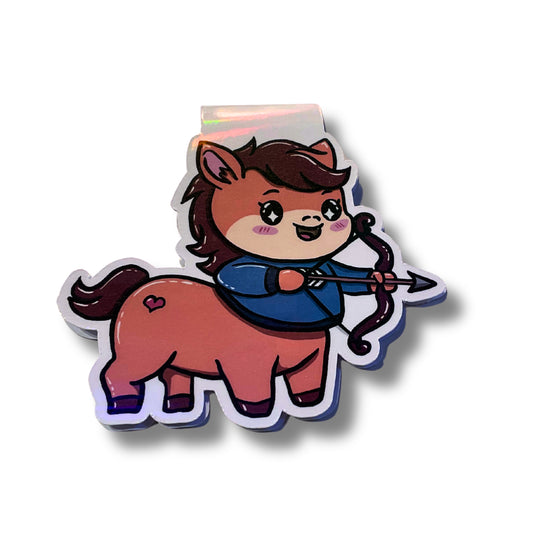 Magnetisches Lesezeichen mit Sternzeichen-Motiv "Schütze"