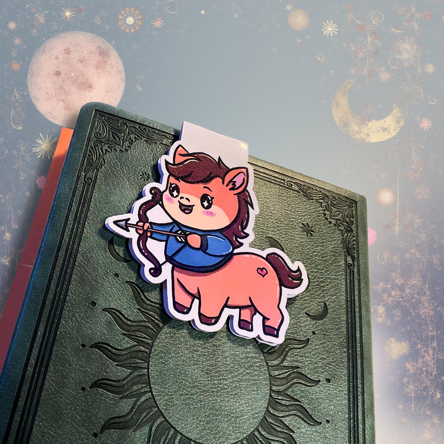 Magnetisches Lesezeichen mit Sternzeichen-Motiv "Schütze"