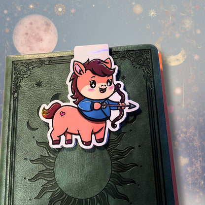 Magnetisches Lesezeichen mit Sternzeichen-Motiv "Schütze"