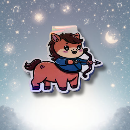 Magnetisches Lesezeichen mit Sternzeichen-Motiv "Schütze"