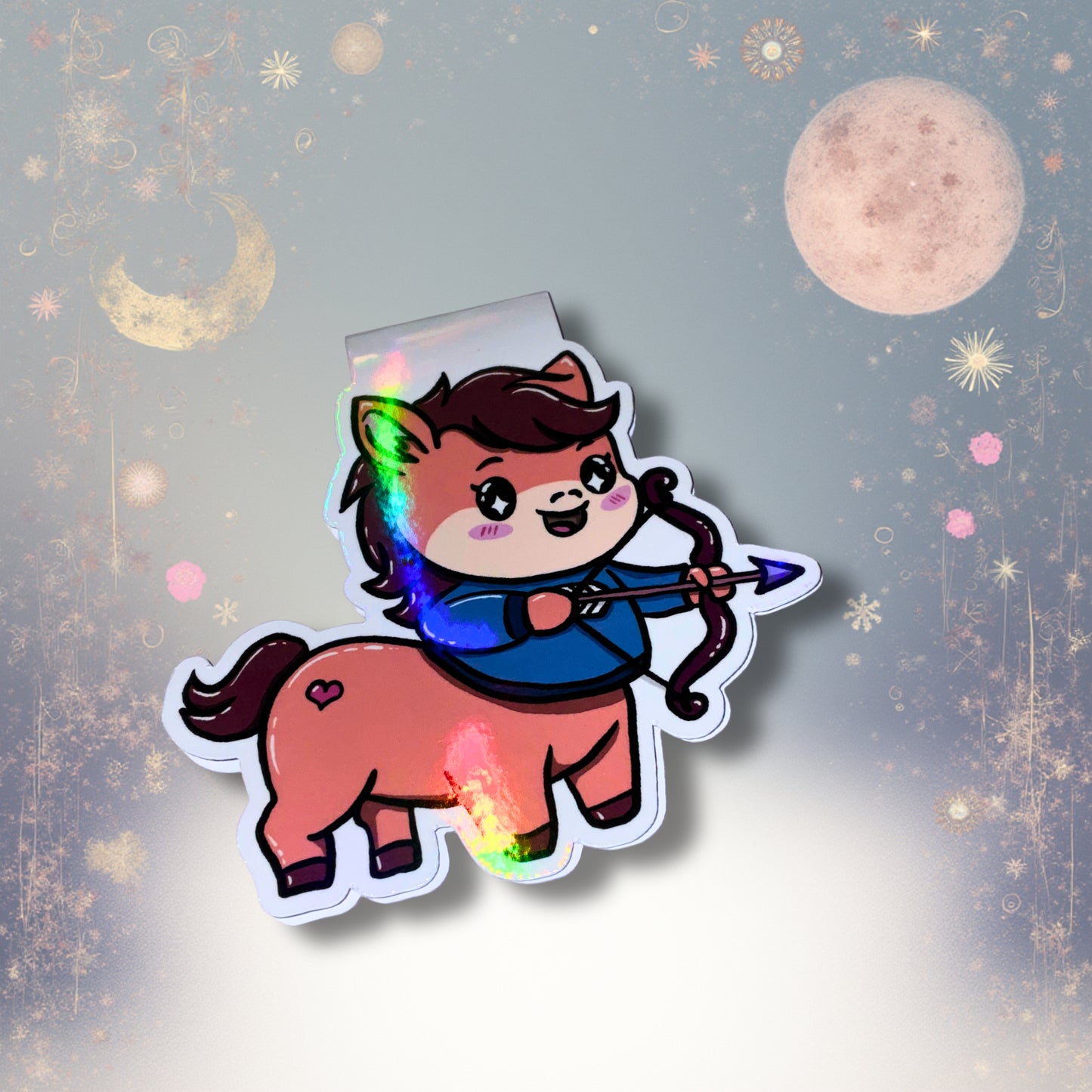 Magnetisches Lesezeichen mit Sternzeichen-Motiv "Schütze"