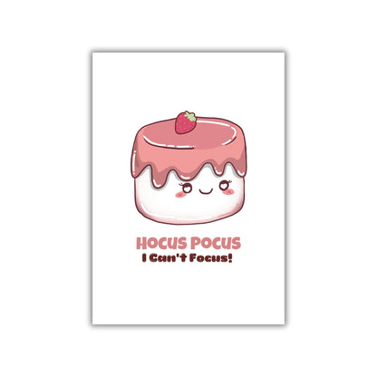 Postkarte Marshmallow "Hocus Pucus" | Just Neurospicy