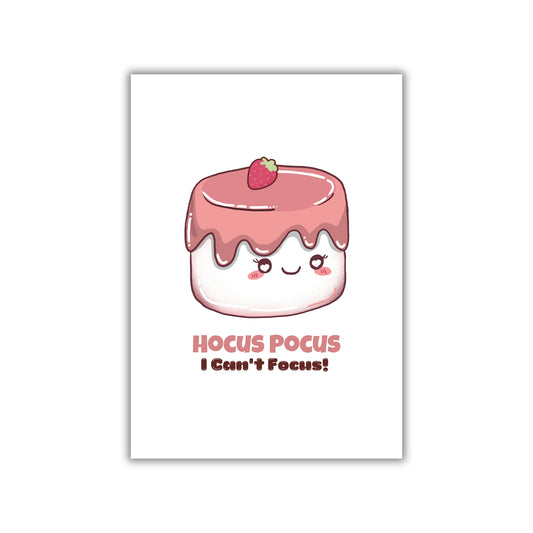 Postkarte Marshmallow "Hocus Pucus" | Just Neurospicy