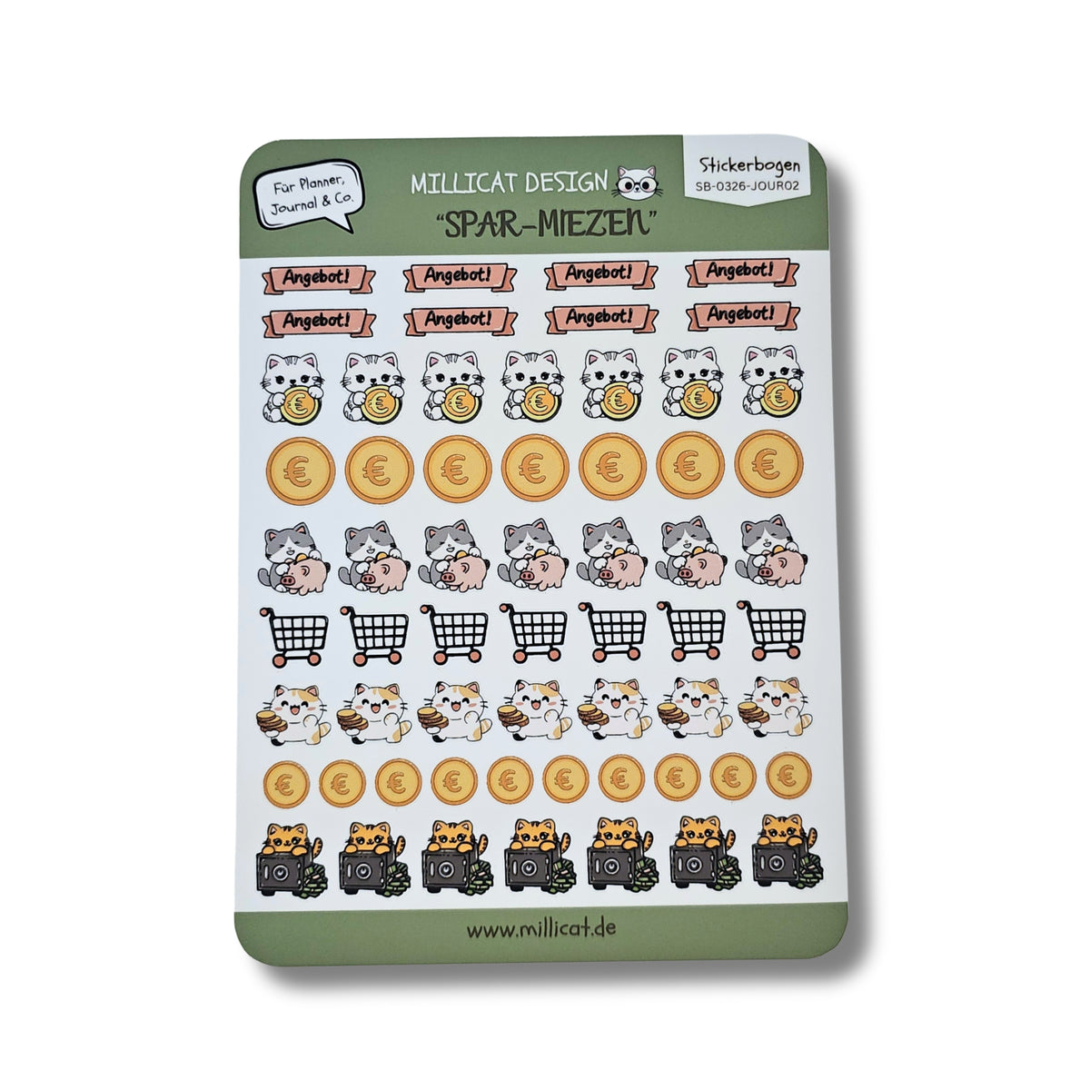 Stickerbogen "Sparmiezen" | Planner Essentials