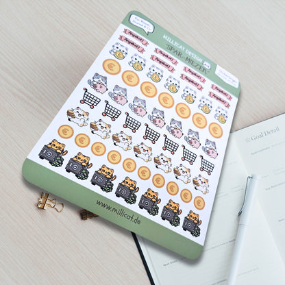 Stickerbogen "Sparmiezen" | Planner Essentials