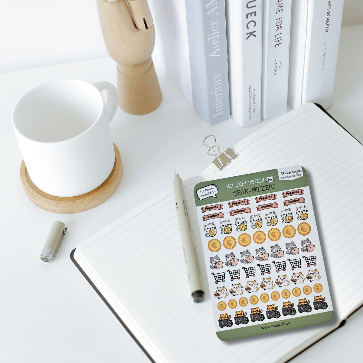 Stickerbogen "Sparmiezen" | Planner Essentials