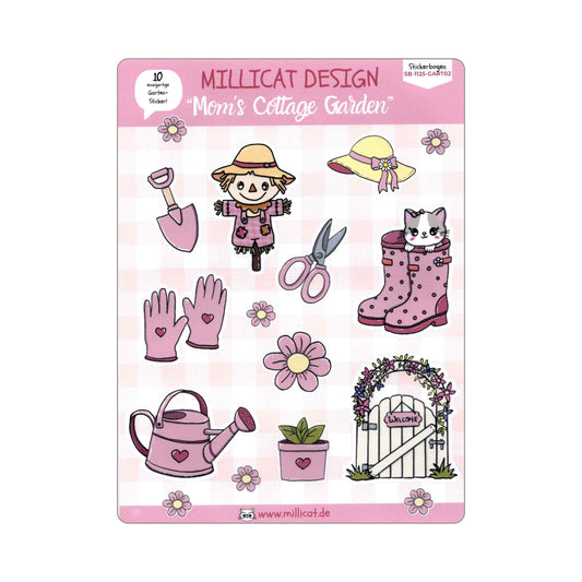 Stickerbogen "Mom´s Cottage Garden" - Rosé Edition