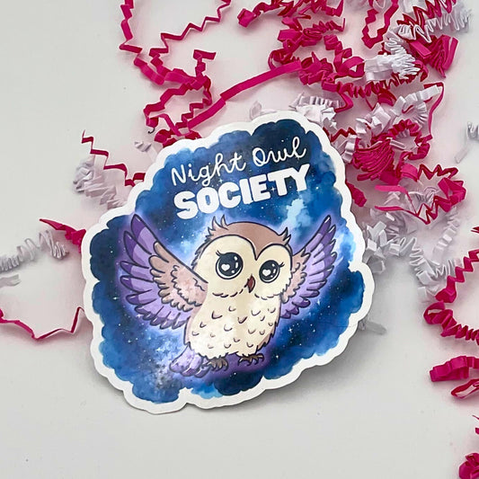 Nachteule - Eulensticker von Millicat Design