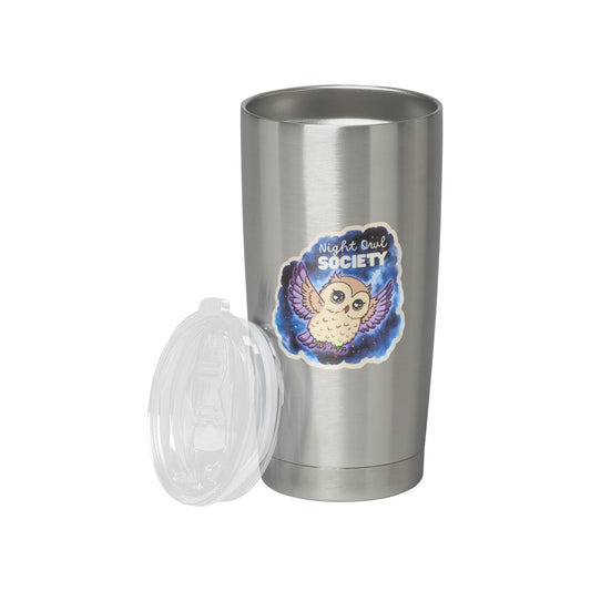 XL-Sticker "Night Owl Society" - Eulensticker mit Holo-Effekt