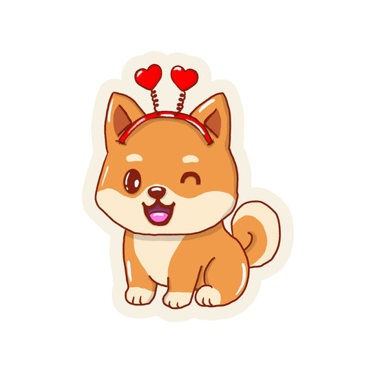 XL-Sticker Shiba-Inu Mädchen „Kiko"