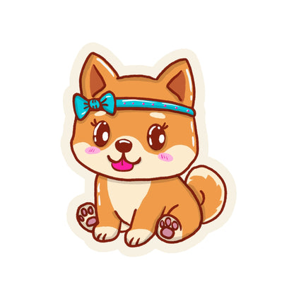 XL-Sticker Shiba-Inu Mädchen „Yuki"