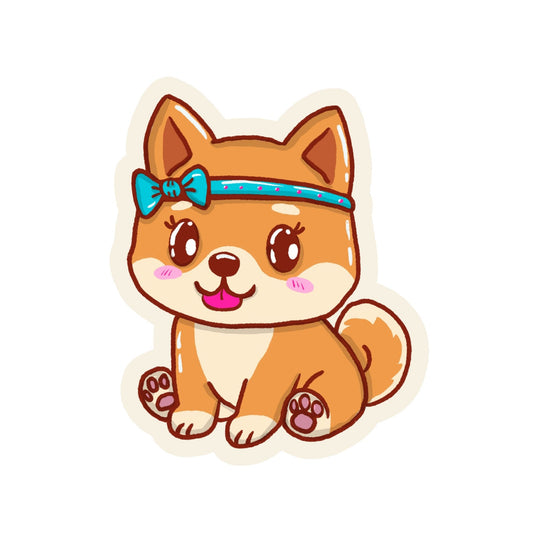 XL-Sticker Shiba-Inu Mädchen „Yuki"