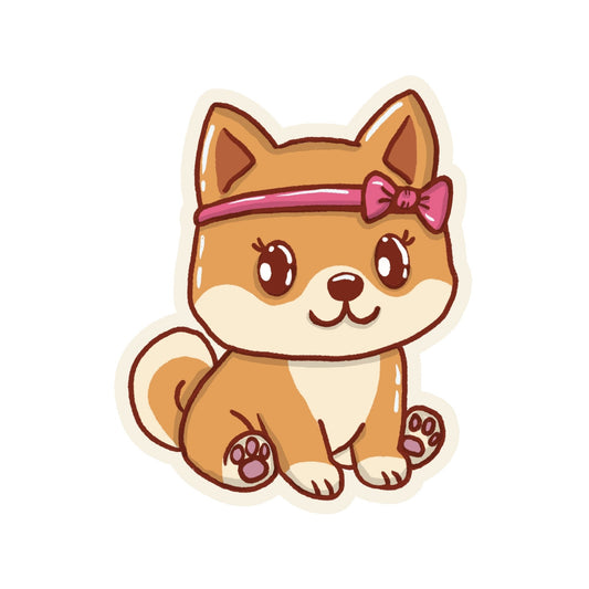 XL-Sticker Shiba-Inu Mädchen „Yumi"