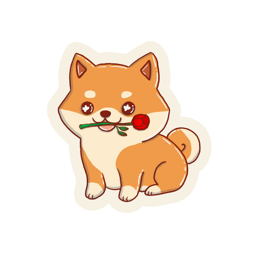 XL-Sticker Shiba-Inu Junge „Hiro"