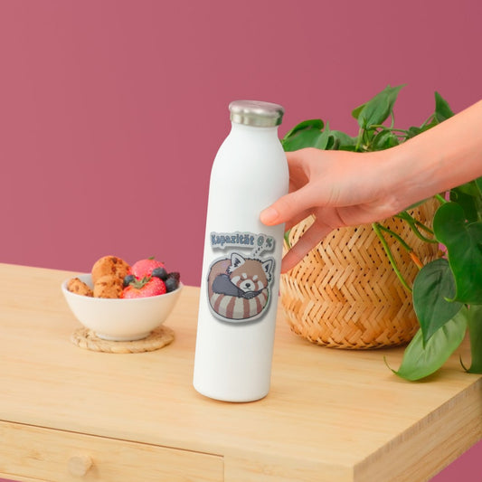 Schlafender roter Panda - Kawai-Sticker - Großer Vinyl-Aufkleber für Trinkflasche oder Laptop.