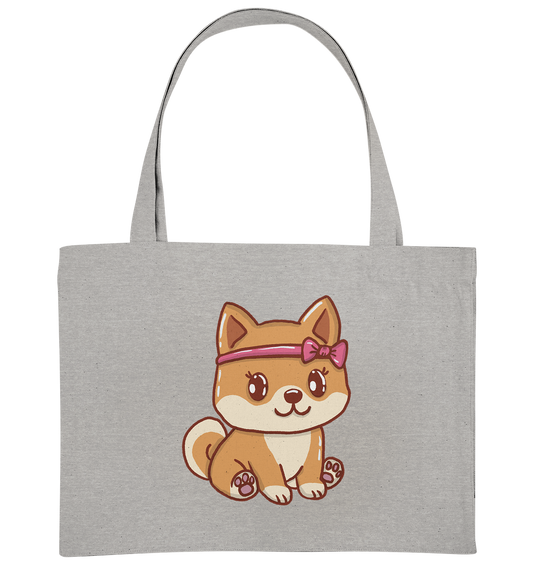 XL-Shopper Shiba Inu Mädchen "Yuki" - Organic Shopping-Bag