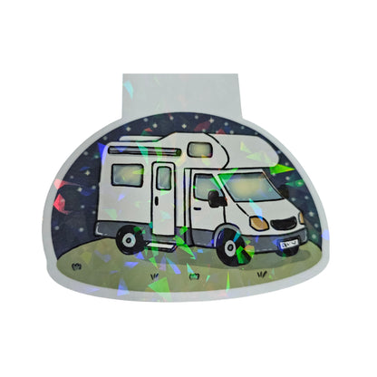 Magnetisches Lesezeichen "Sternennacht im Wohnmobil"