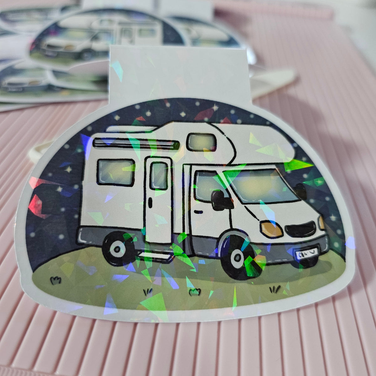 Magnetisches Lesezeichen "Sternennacht im Wohnmobil"