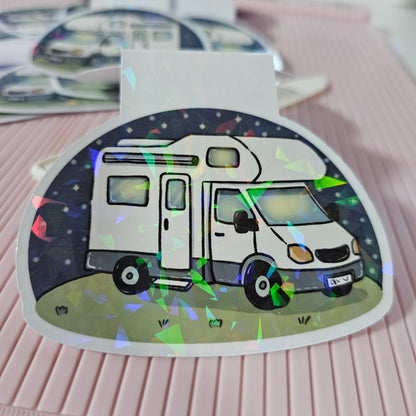 Magnetisches Lesezeichen "Sternennacht im Wohnmobil"