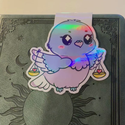 Magnetisches Lesezeichen mit Sternzeichen-Motiv "Waage"