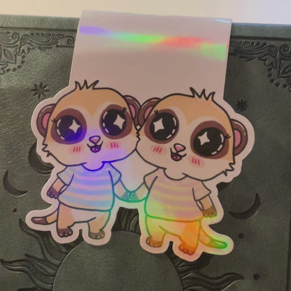 Magnetisches Lesezeichen mit Sternzeichen-Motiv "Zwilling"