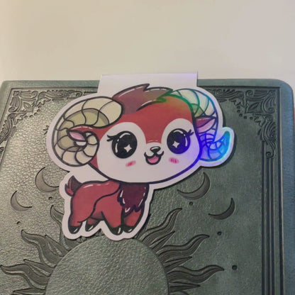 Magnetisches Lesezeichen mit Sternzeichen-Motiv "Widder"