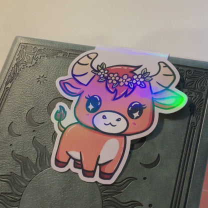 Magnetisches Lesezeichen mit Sternzeichen-Motiv "Stier"