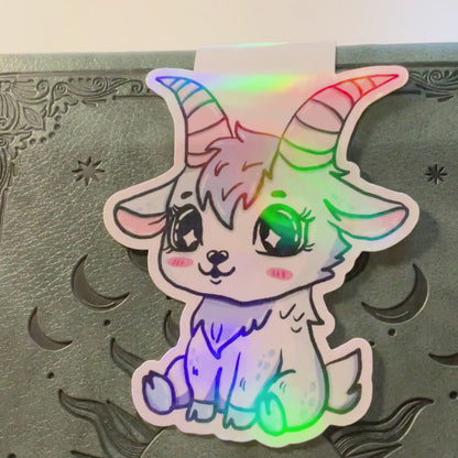 Magnetisches Lesezeichen mit Sternzeichen-Motiv "Steinbock"