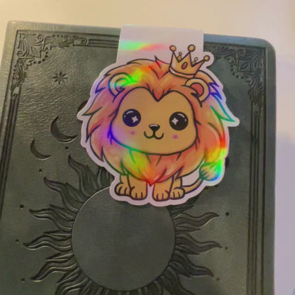 Magnetisches Lesezeichen mit Sternzeichen-Motiv "Löwe"